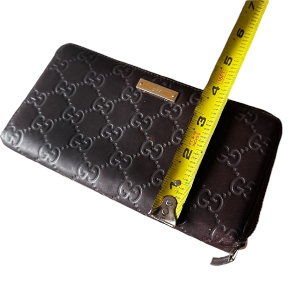 🤎💯Authentic Chocolate Brown Guccissima Zip Around Wallet🤎 - Picture 2 of 13
